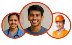 avatar of the visa application clients